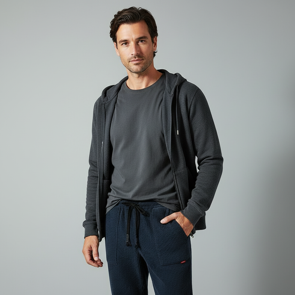 Pantaloni Uomo in Velluto a Coste Eleganti e Comfort