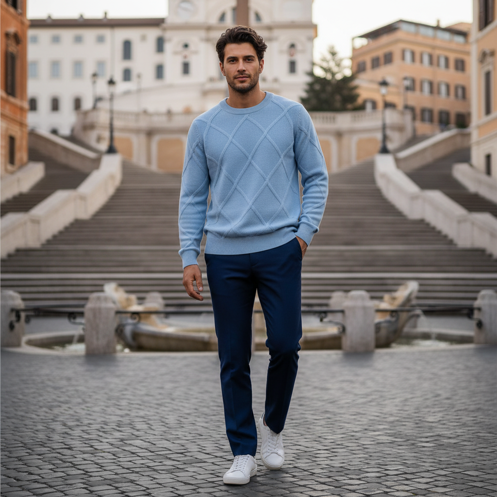 Maglione Cashmere Uomo | Pullover Morbido Milano