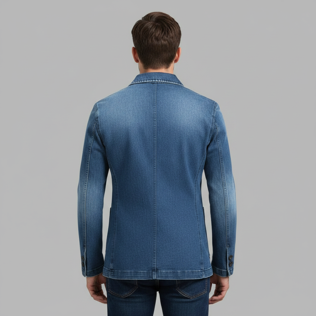Blazer Uomo Denim Su Misura | Stile Casual Raffinato