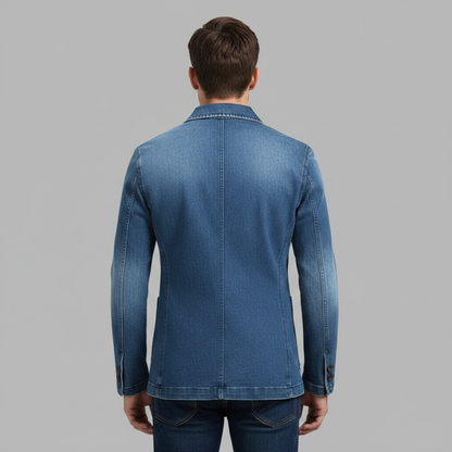 Blazer Uomo Denim Su Misura | Stile Casual Raffinato