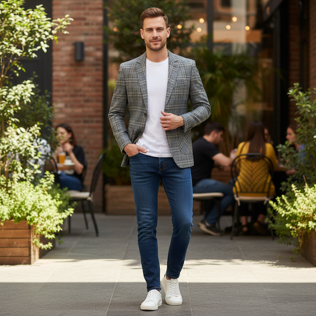 Blazer Uomo Slim Fit Leggero | Giacca Casual e Formale
