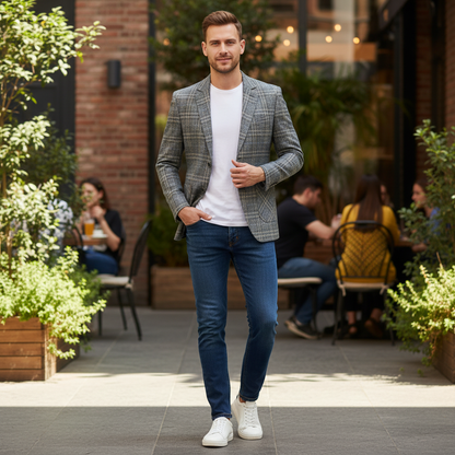 Blazer Uomo Slim Fit Leggero | Giacca Casual e Formale