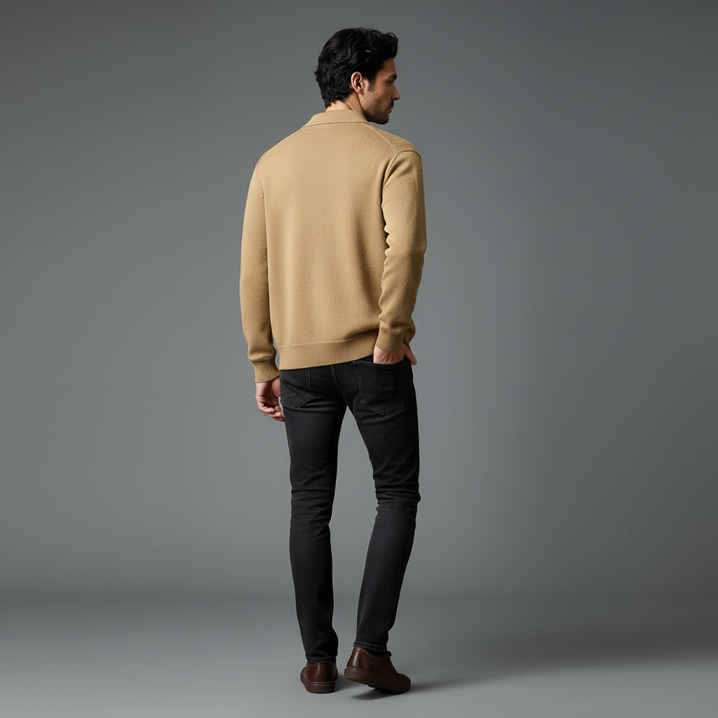 Cardigan Ronan Elegante in Maglia Densa Uomo | Cardigan Uomo