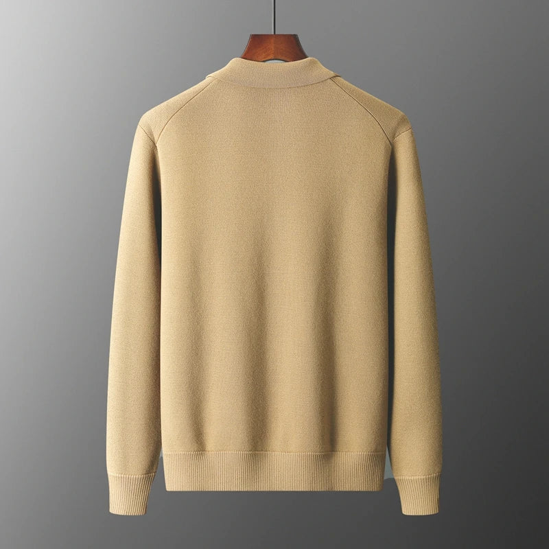 Cardigan Ronan Elegante in Maglia Densa Uomo | Cardigan Uomo 1