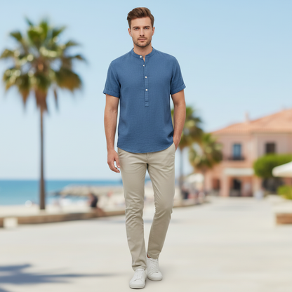 Camicia Capri in Lino e Cotone | Camicia Uomo Leggera