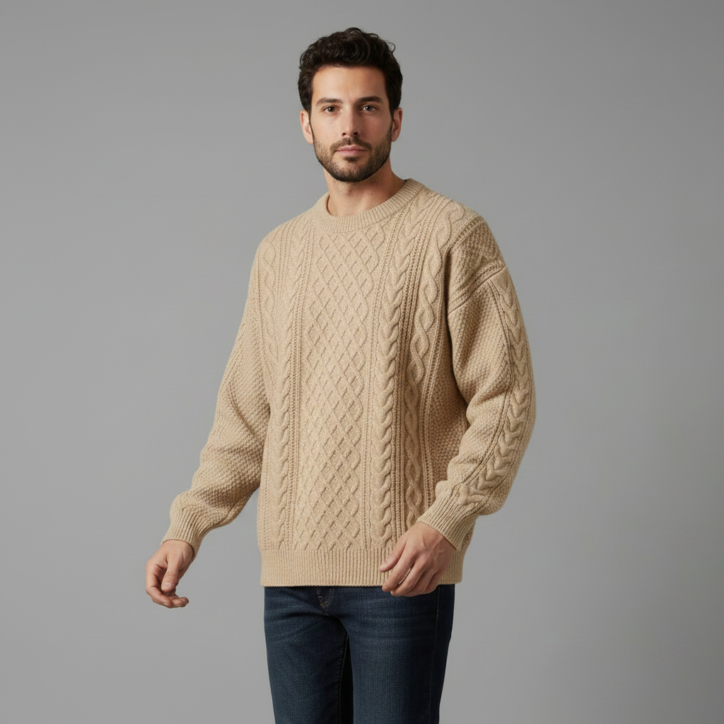 Maglia Valmere | Maglione Girocollo Uomo Donna in Cotone Premium