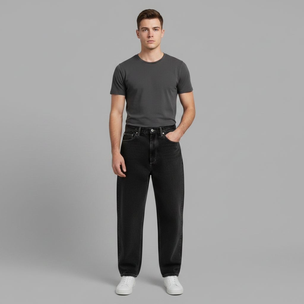 Jeans Larghi Uomo | Pantaloni Denim Comfort Urbano