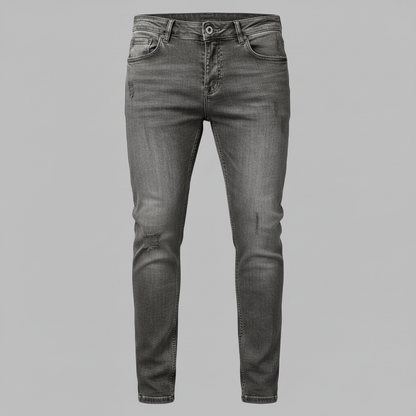 Jeans Liam | Slim Fit Strappati in Denim Elasticizzato