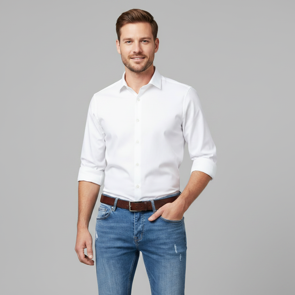 Jeans Liam | Slim Fit Strappati in Denim Elasticizzato