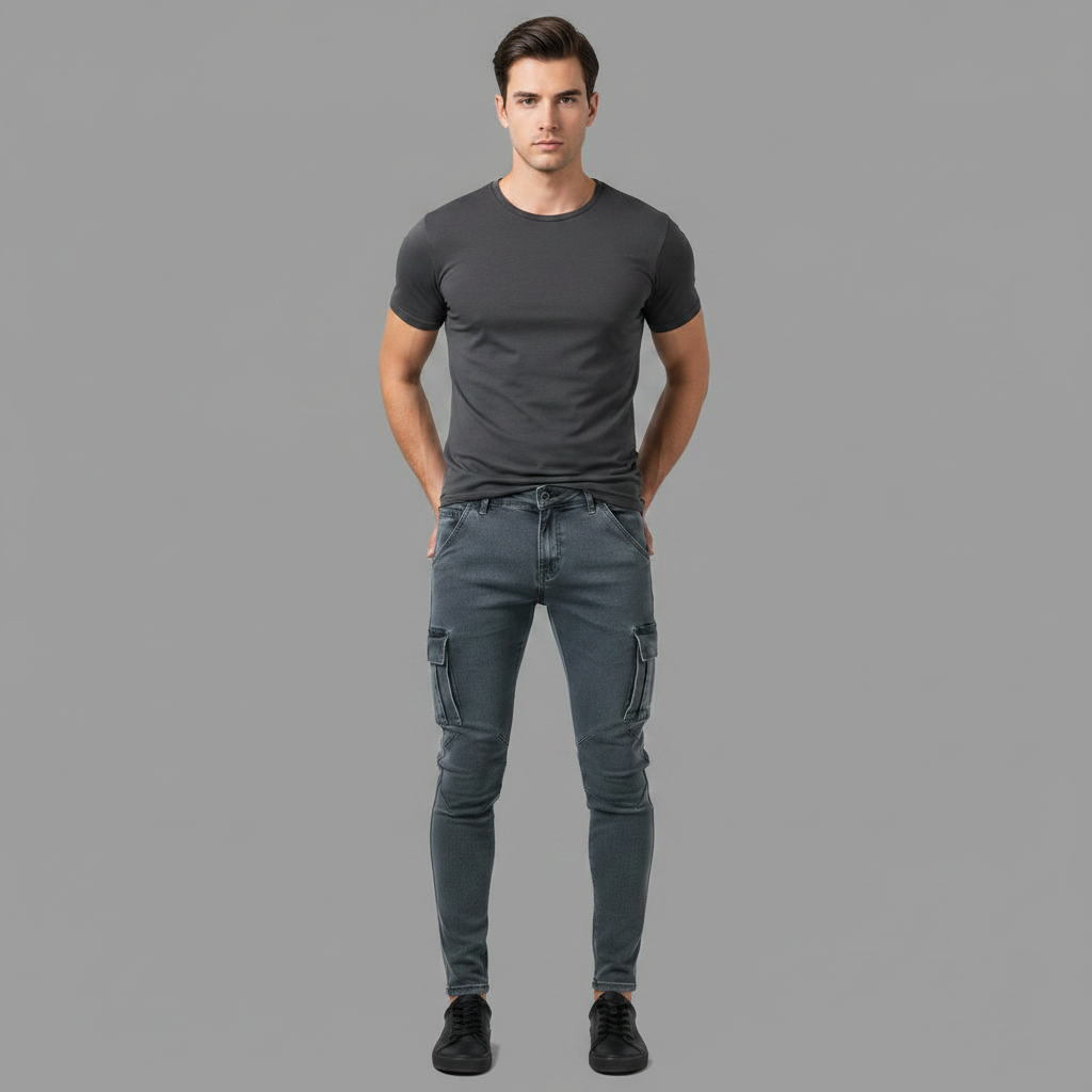 Jeans Cargo Uomo Multitasche | Abbigliamento Casual