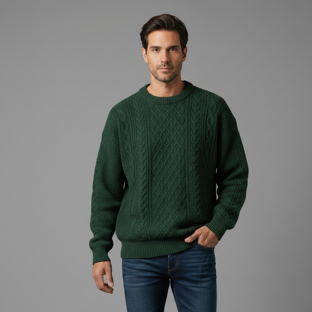 Maglia Valmere | Maglione Girocollo Uomo Donna in Cotone Premium