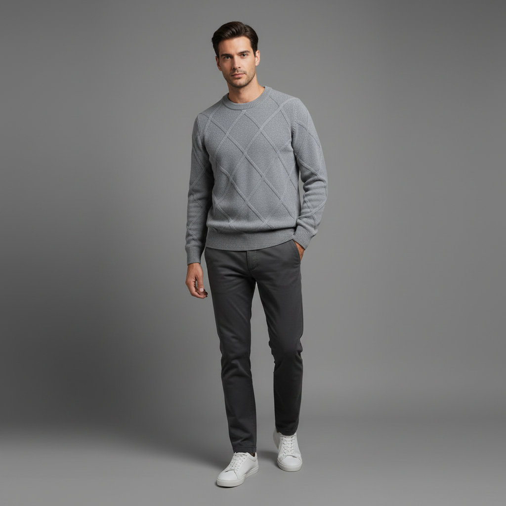 Maglione Cashmere Uomo | Pullover Morbido Milano