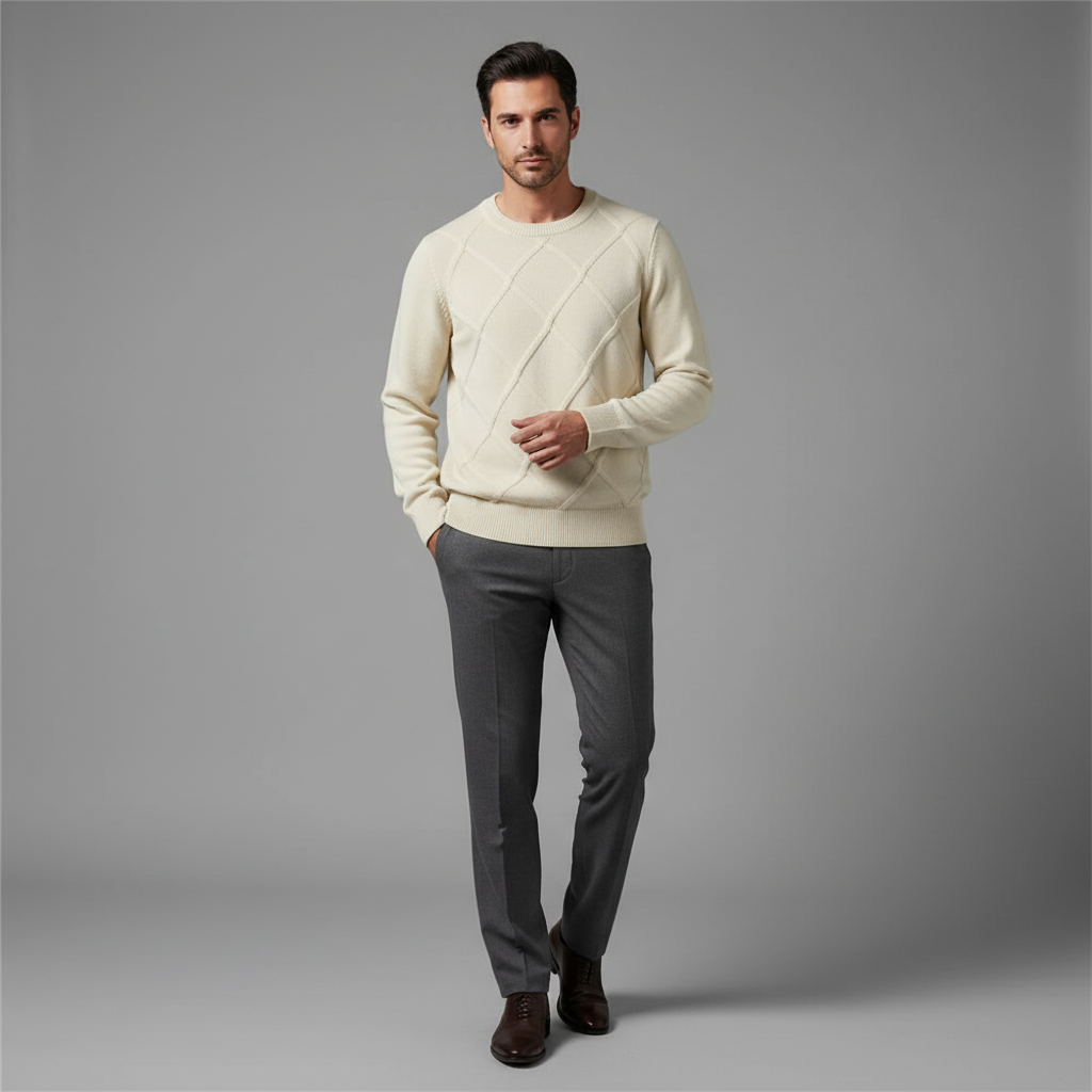 Maglione Cashmere Uomo | Pullover Morbido Milano