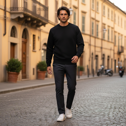 Maglione Hampton | Maglione Girocollo in Cotone 100%