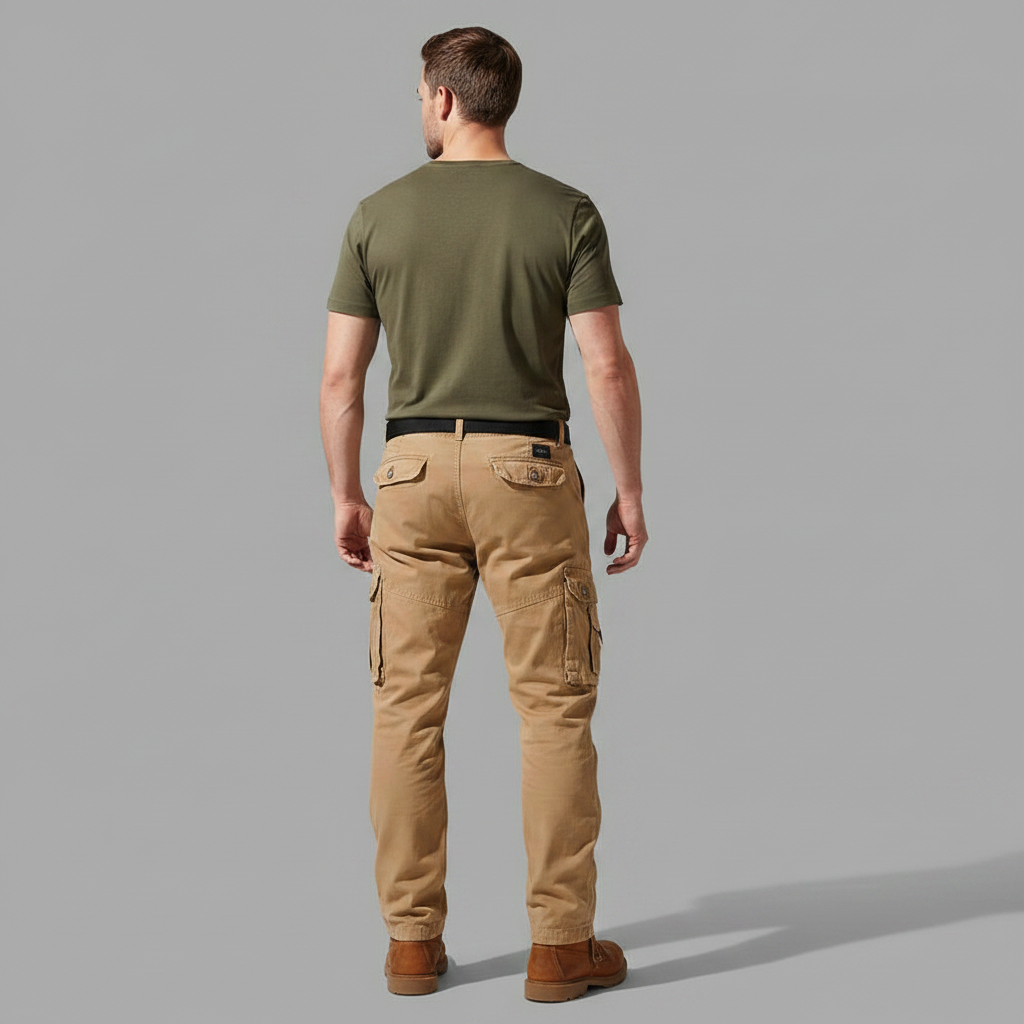 Pantaloni Cargo Uomo Comfort con Polsini Regolabili | Pantaloni Uomo