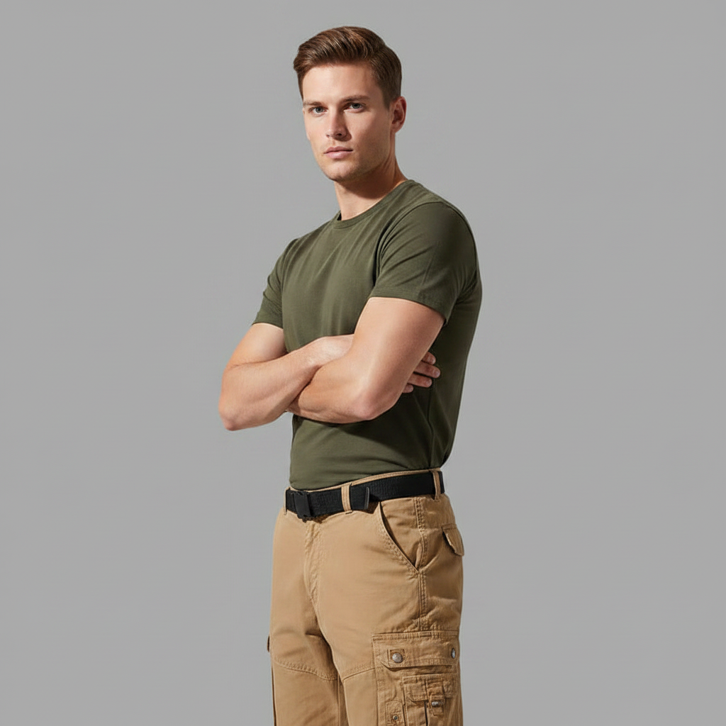 Pantaloni Cargo Uomo Comfort con Polsini Regolabili | Pantaloni Uomo