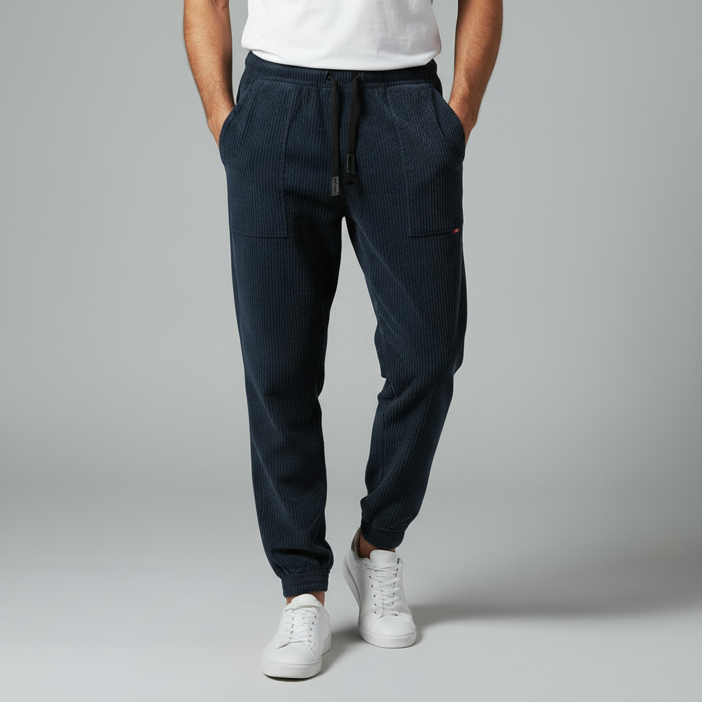 Pantaloni Uomo in Velluto a Coste Eleganti e Comfort