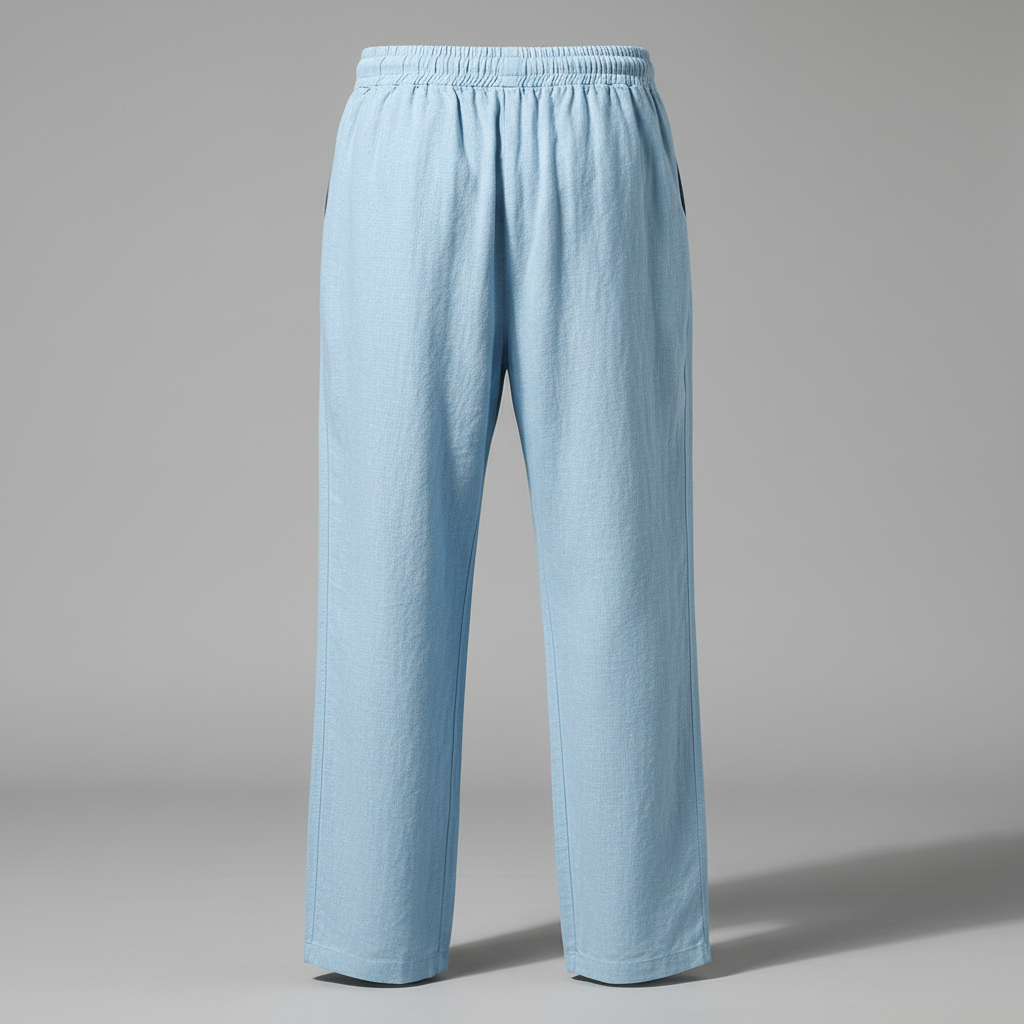 Pantaloni Lino Uomo Estivi | Pantaloni Classici Traspiranti