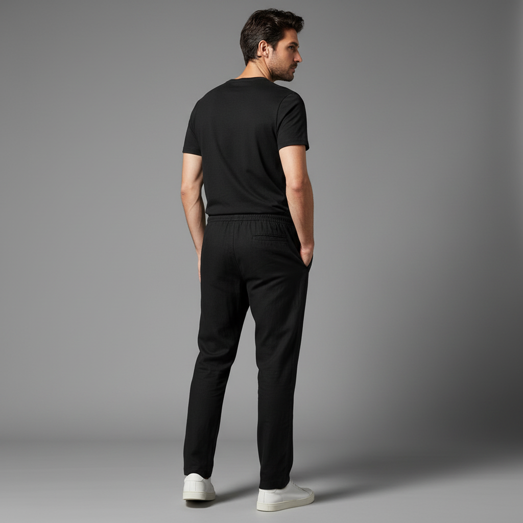 Pantaloni Lino Uomo Estivi | Pantaloni Classici Traspiranti