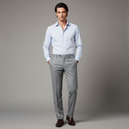 Pantaloni Uomo Dritti in Poliestere Resistente | Abbigliamento Business