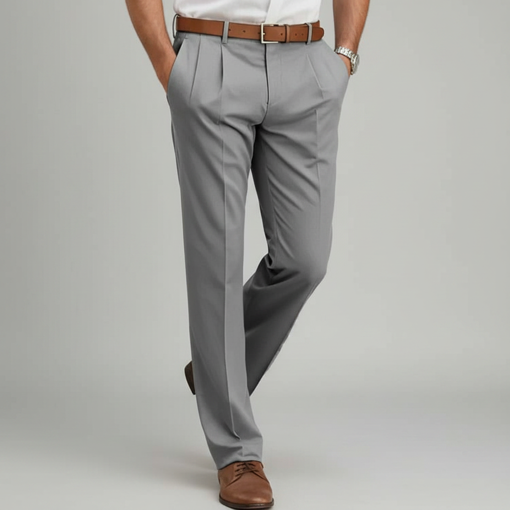 Pantaloni Uomo Dritti in Poliestere Resistente | Abbigliamento Business