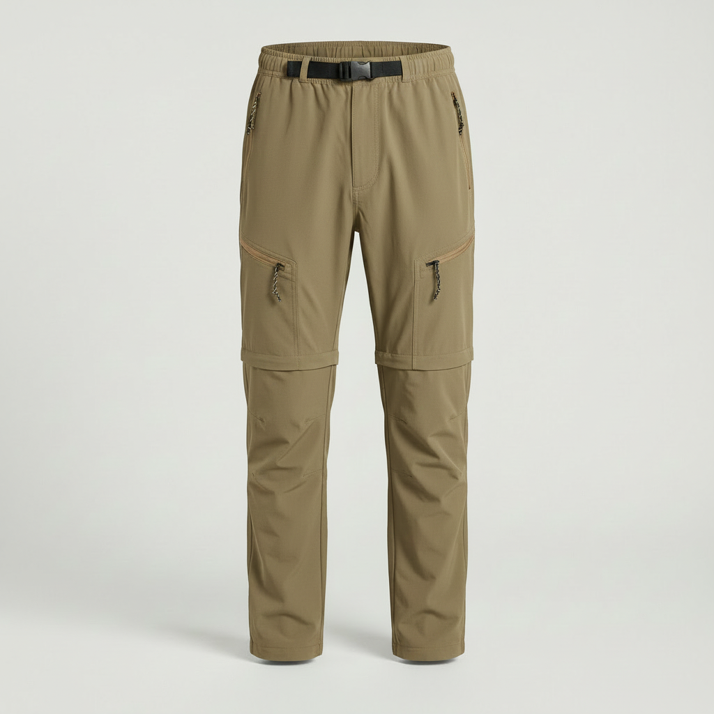 Pantaloni Uomo Versatili con Cerniera per Outdoor
