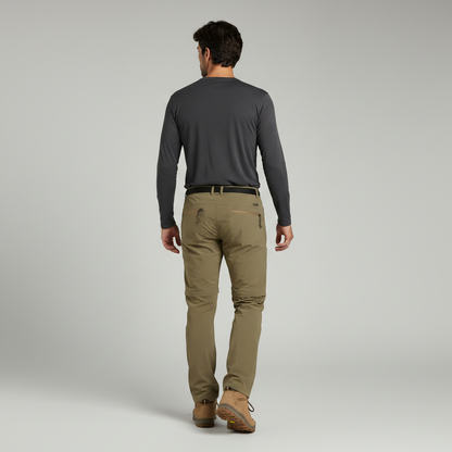 Pantaloni Uomo Versatili con Cerniera per Outdoor