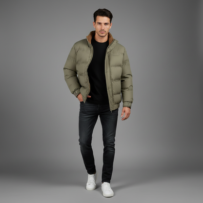 Piumino Uomo Caldo | Giacca Invernale Casual con Tasche