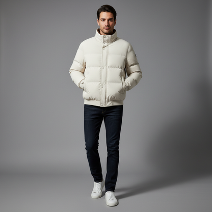 Piumino Uomo Caldo | Giacca Invernale Casual con Tasche