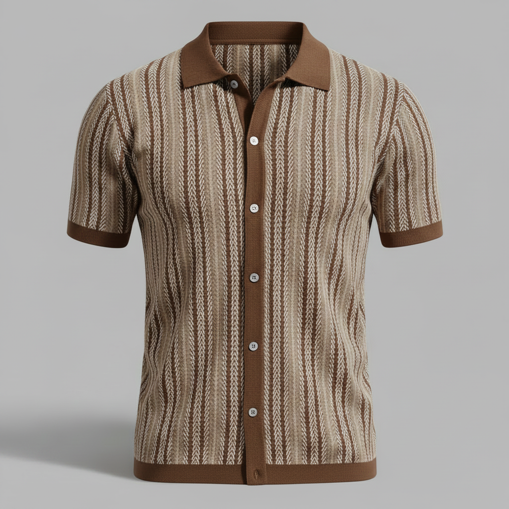Polo Uomo Traspirante Chevron | Polo Uomo Manica Corta Casual