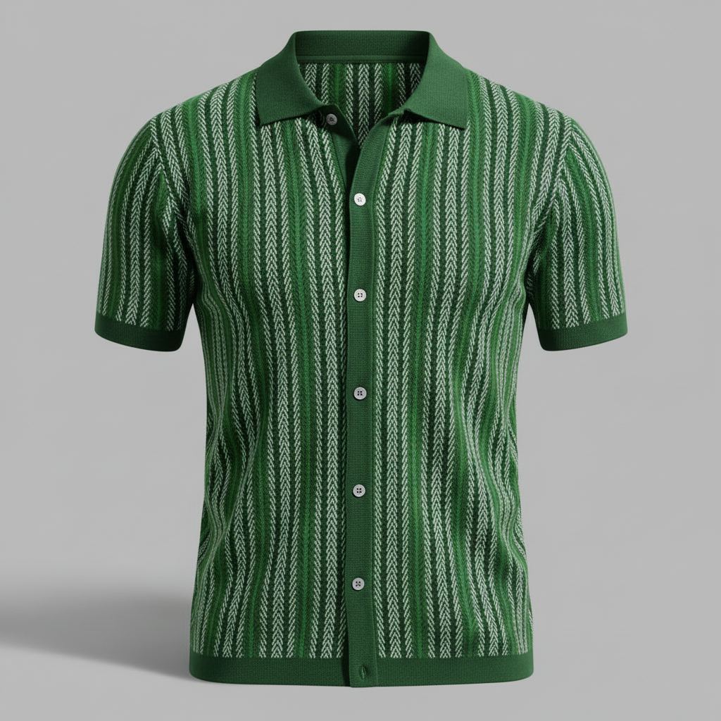 Polo Uomo Traspirante Chevron | Polo Uomo Manica Corta Casual