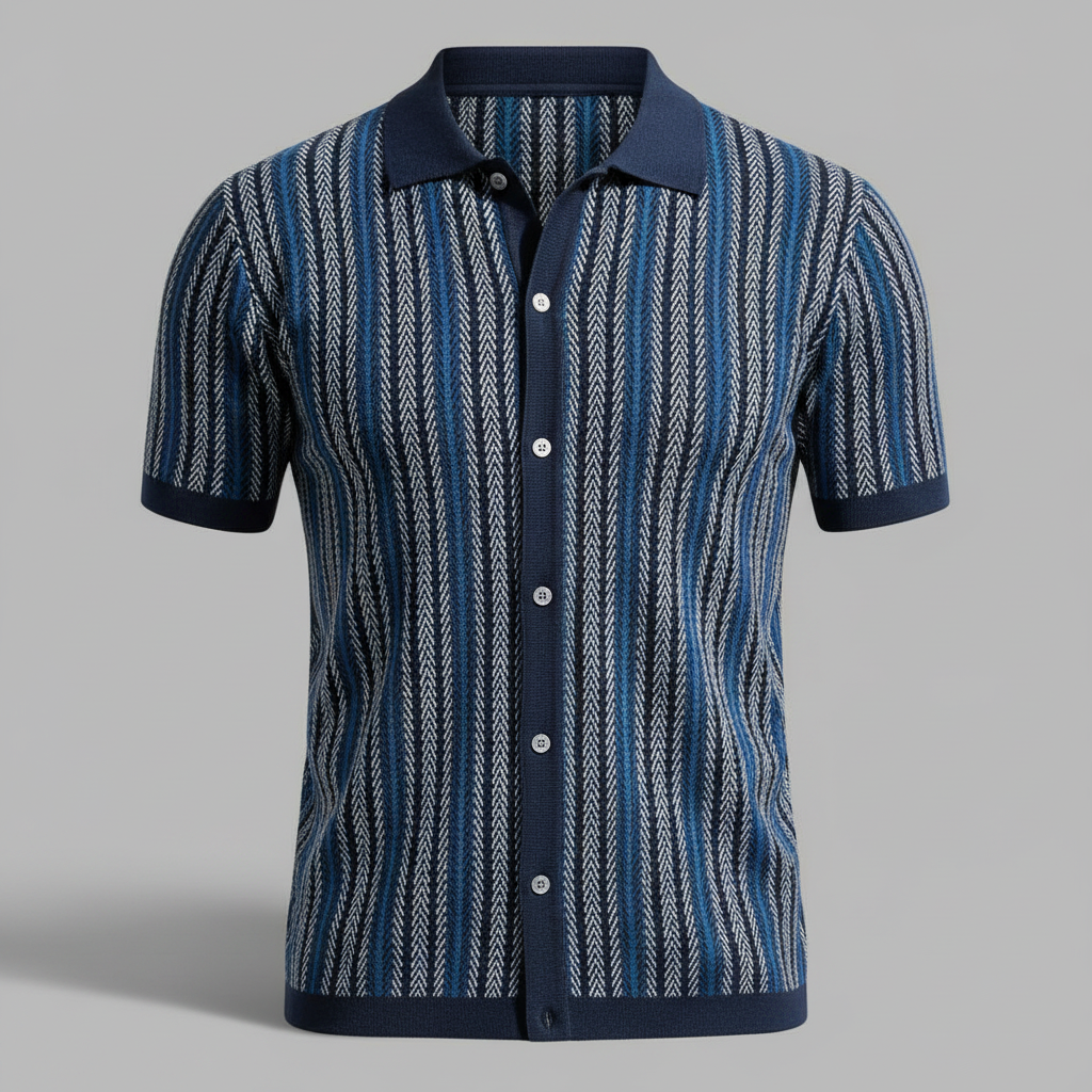 Polo Uomo Traspirante Chevron | Polo Uomo Manica Corta Casual