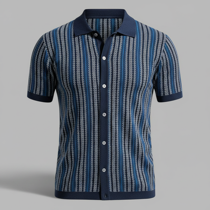 Polo Uomo Traspirante Chevron | Polo Uomo Manica Corta Casual