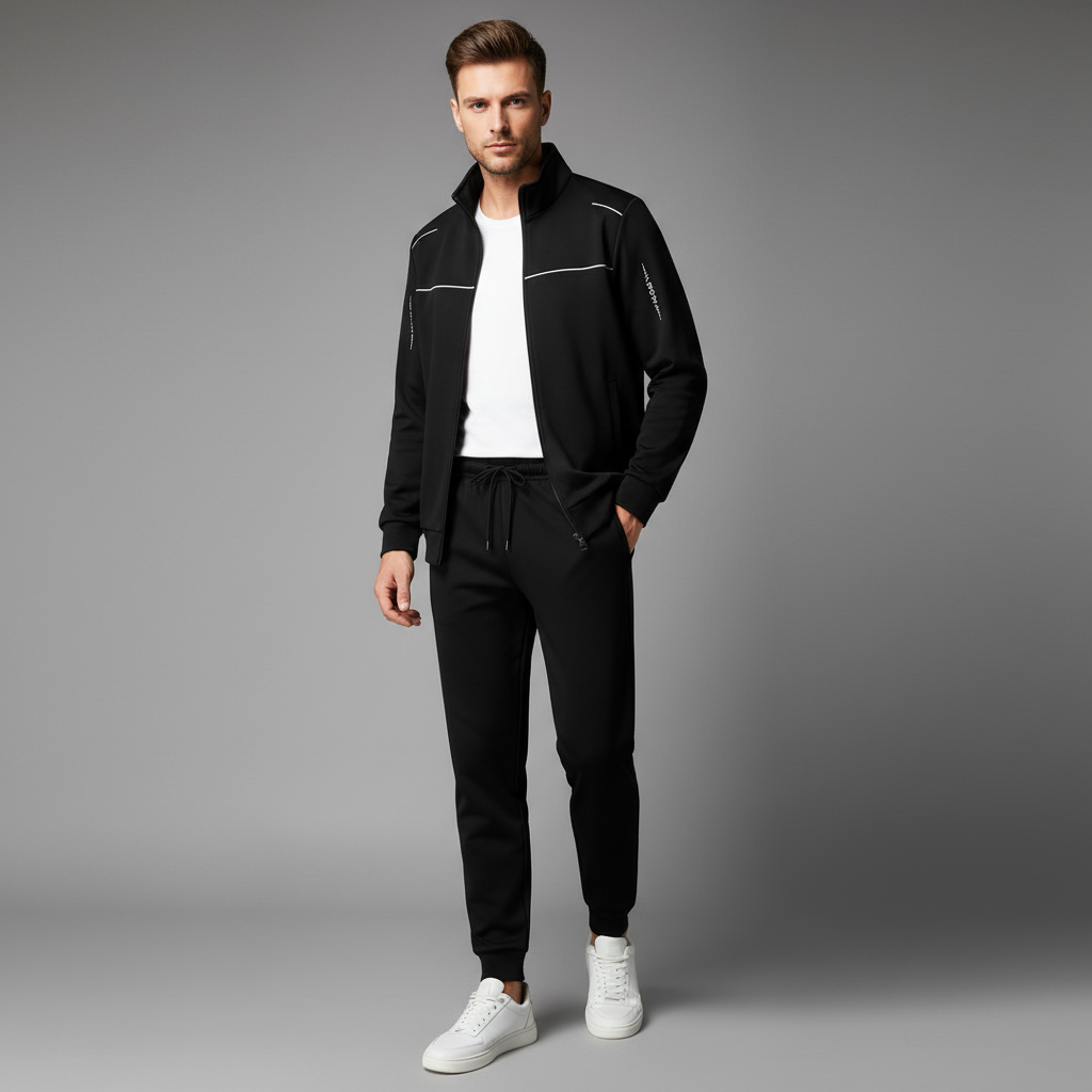Tuta Uomo Comfort Poliestere | Set Giacca e Pantaloni